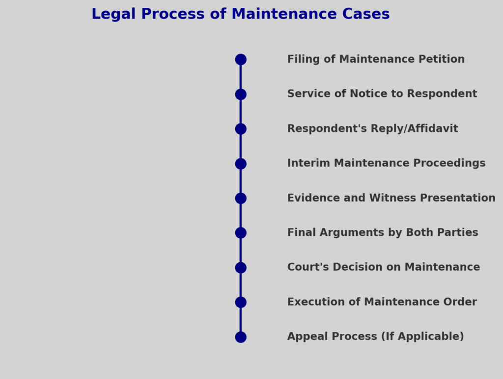 general legal process of maintenance cases
